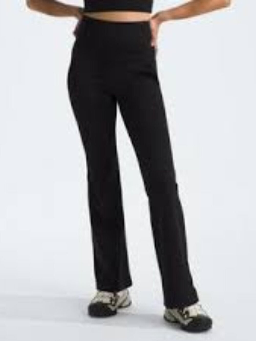 The North Face Black Cotton Wide Leg Pants Long